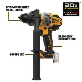 DW 20V MAX Brushless Cordless 12 in. Hammer DrillDriver and ATOMIC Cordless Brushless 38 in. Impact Wrench (Tools-Only) DCD999BWDCF923B