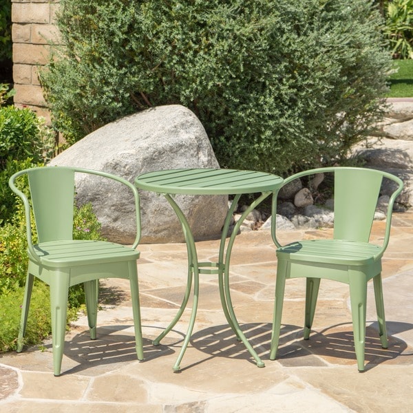 Colmar Outdoor 3piece Bistro Set by Christopher Knight Home