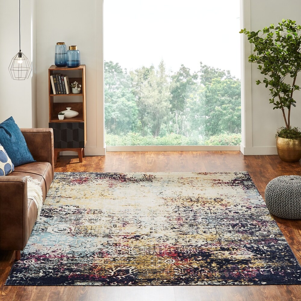 Modern Abstract Indoor/Outdoor Area Rug