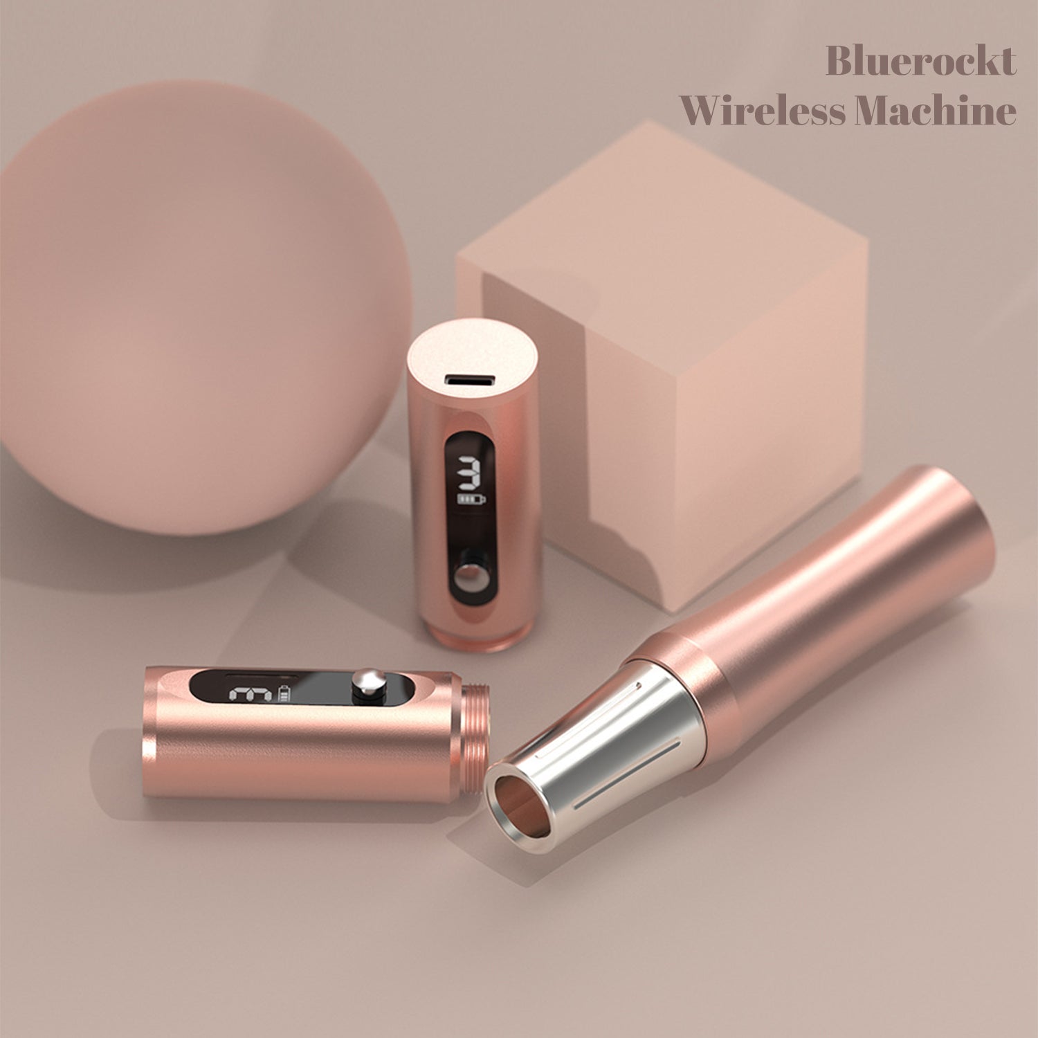 Bluerockt Wireless Permanent Makeup Machine Pen Rose Golden