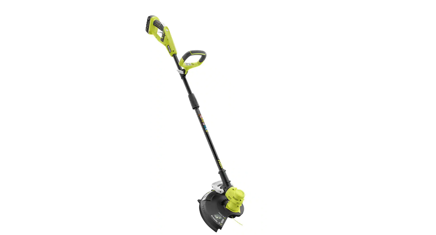 RYOBI P2080 ONE+ 18V 13 in. Cordless Battery String Trimmer/Edger with 4.0 Ah Battery and Charger