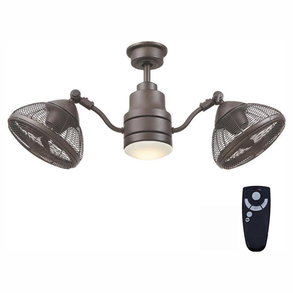 Home Decorators Collection Pendersen 42 in Integrated LED IndoorOutdoor Espresso Bronze Ceiling Fan with Light Kit and Remote Control