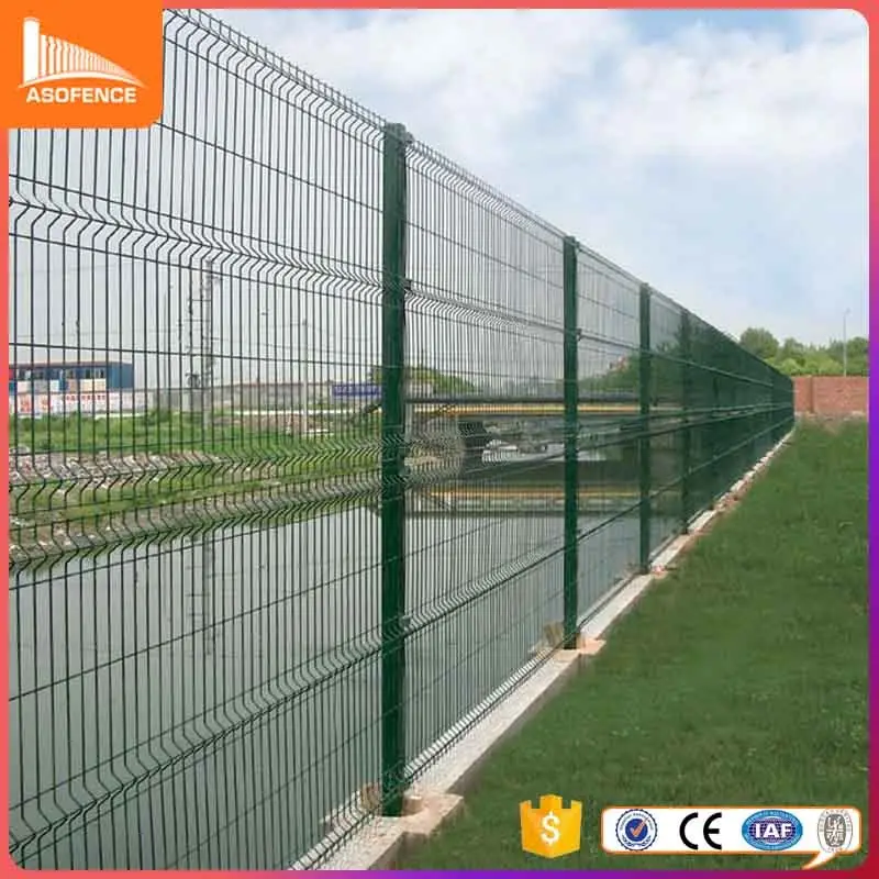 ASO fence factory supply 3d welded curved panel fence for garden Farm