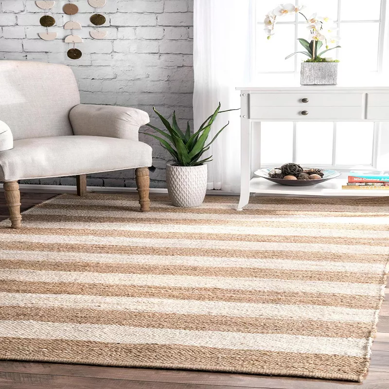 nuLOOM Alisia Stripes Jute Blend Rug