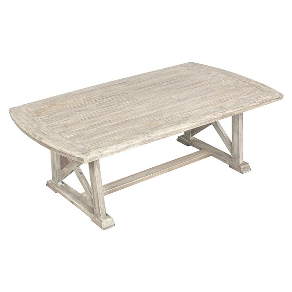 Surfside Driftwood Grey Teak Deck Coffee Table by Havenside Home