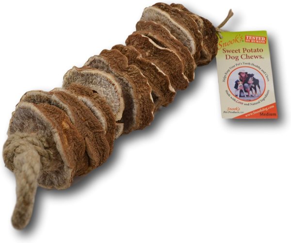 Snook's Sweet Potato Chew Dog Treats， Medium