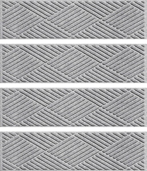 Bungalow Flooring Diamonds Indoor and Outdoor Stair Treads， 4-pack