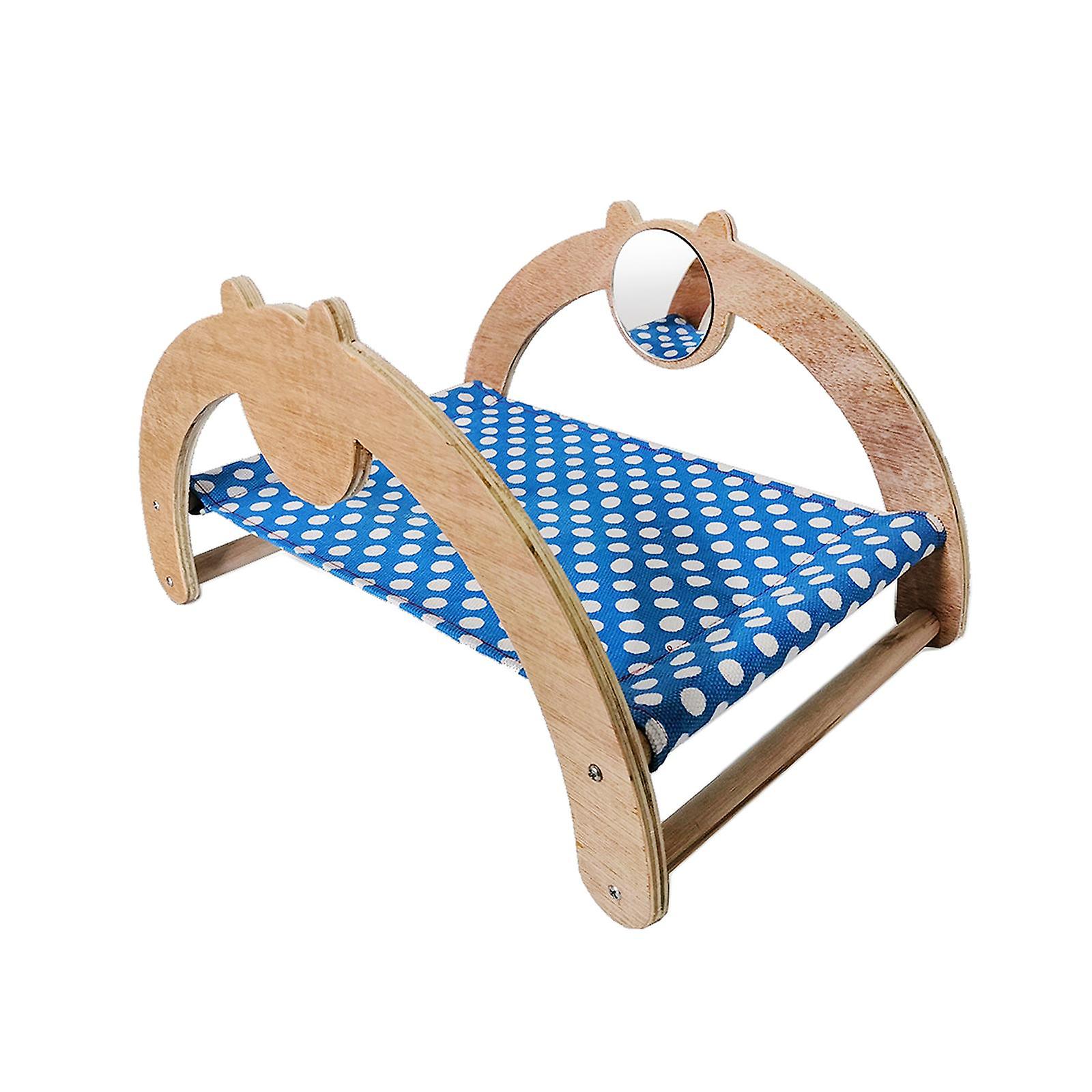 Guinea Pig Hammock Wood Guinea Pig Wooden Bed For Ferrets Hedgehogs Hamsters Cat Mirror