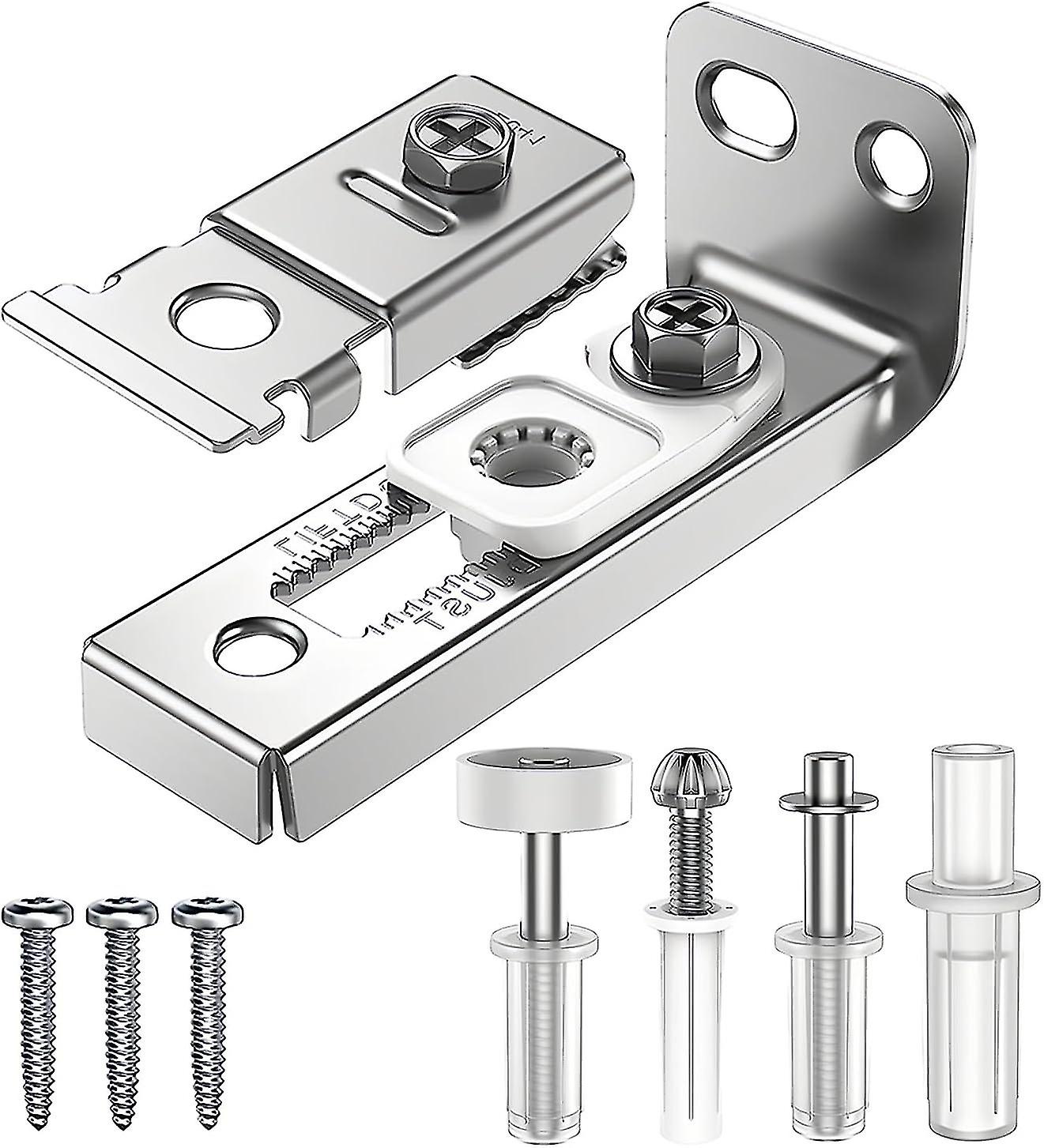 Door Hardware Repair Kit-1 Pack Bi-fold Sliding Closet Doors Replacement Parts Include Top and Bottom Bracket