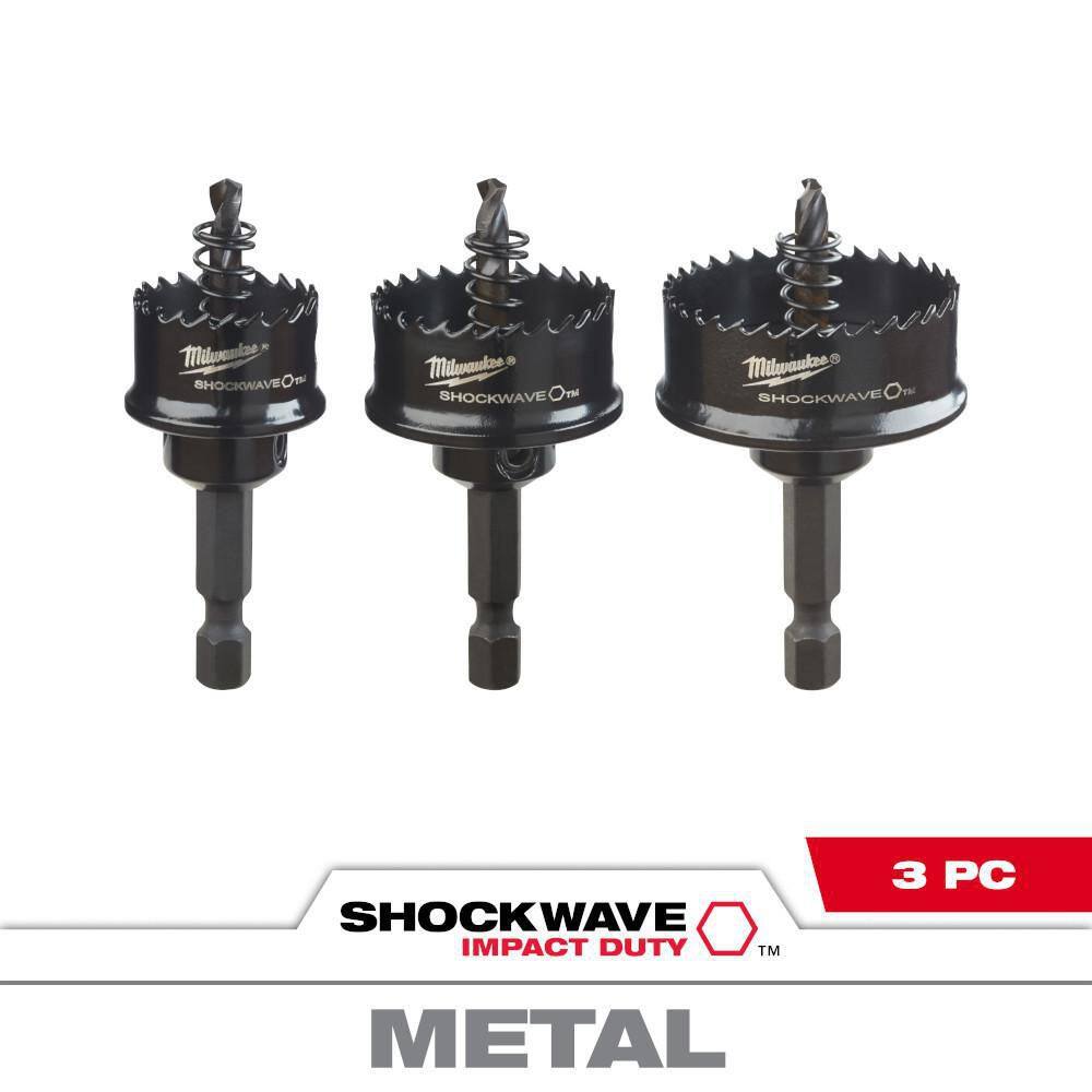 MW SHOCKWAVE Thin Wall Hole Saw Kit (3-Piece) 49-22-4800