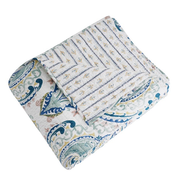 Alita Damask Quilted Throw Levtex Home