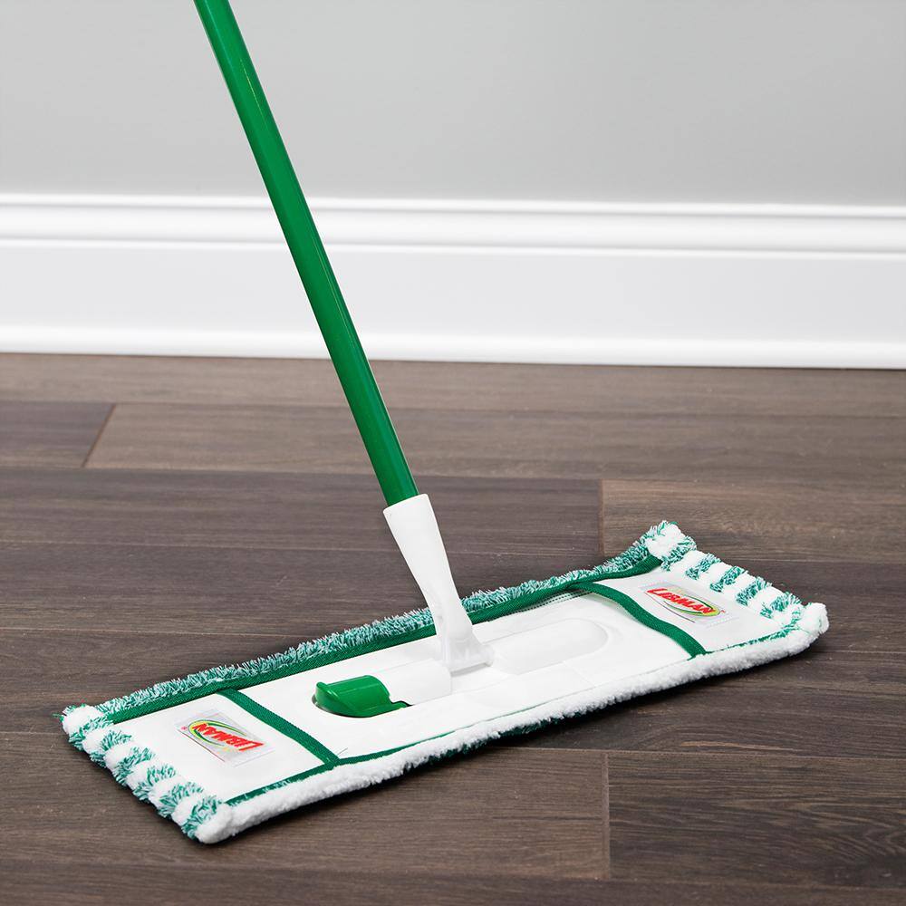 Libman Microfiber Tornado Wet Spin Mop and Bucket with 3 Refills  Microfiber Flat Mop with 2-Piece Handle with 1 Refill 1608