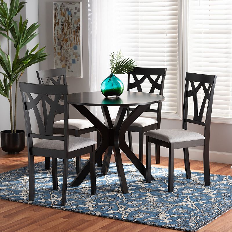 Baxton Studio Luise Dining Table 5-Piece Set