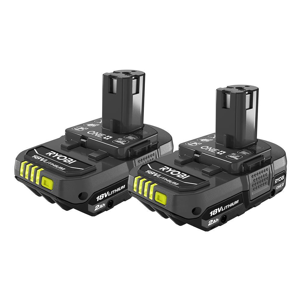 RYOBI ONE+ 18V Lithium-Ion 2.0 Ah Compact Battery (2-Pack) PBP2006