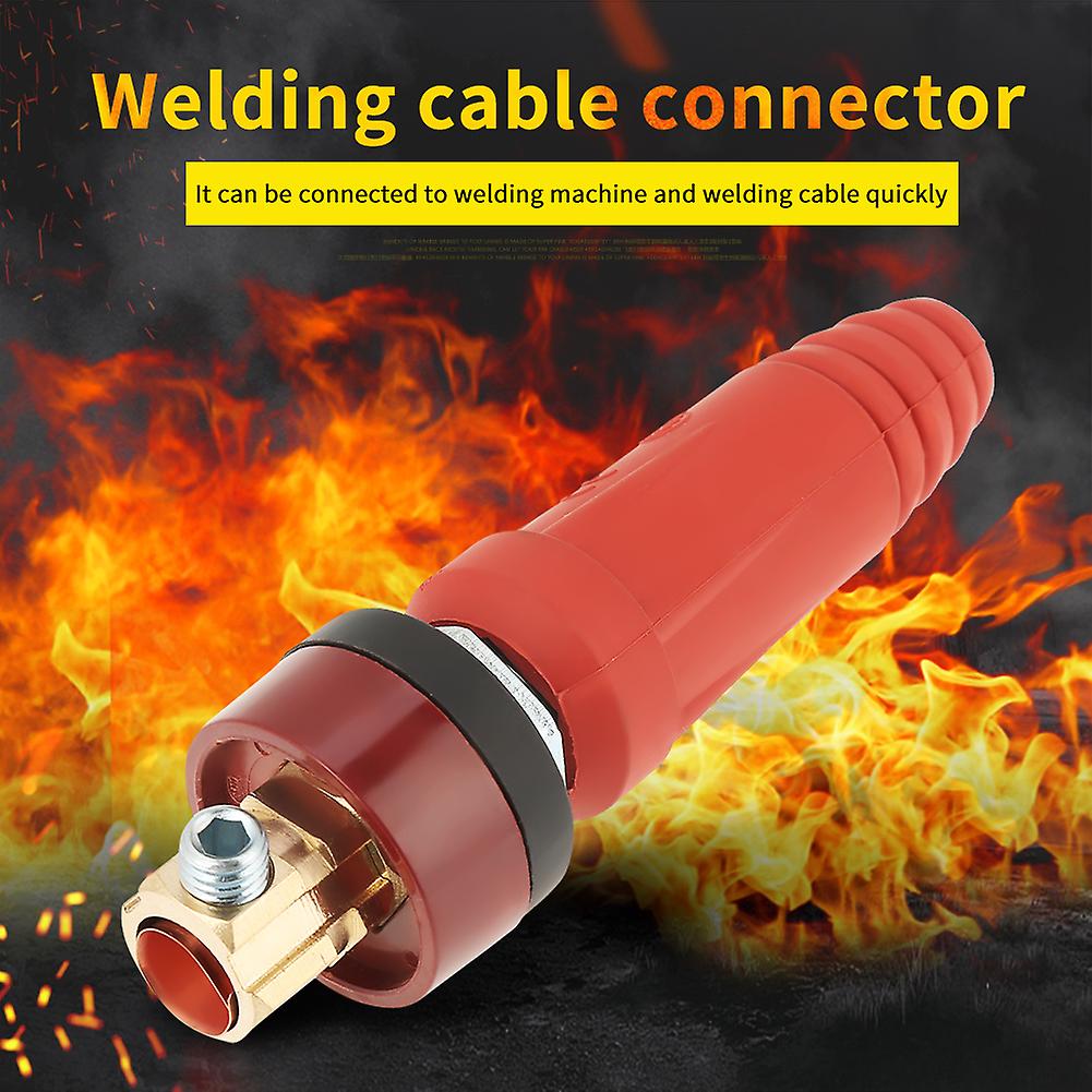 1pcs/set Dkj35-50 Red Quick Fitting Cable Connector Plug With Socket For Welding Machine