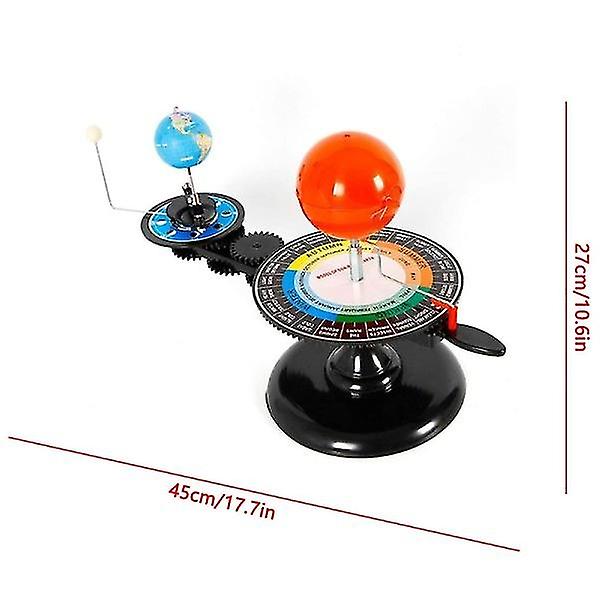 Solar System Model Rotating Solar System Earth And Moon Around The Sun Kids Toy