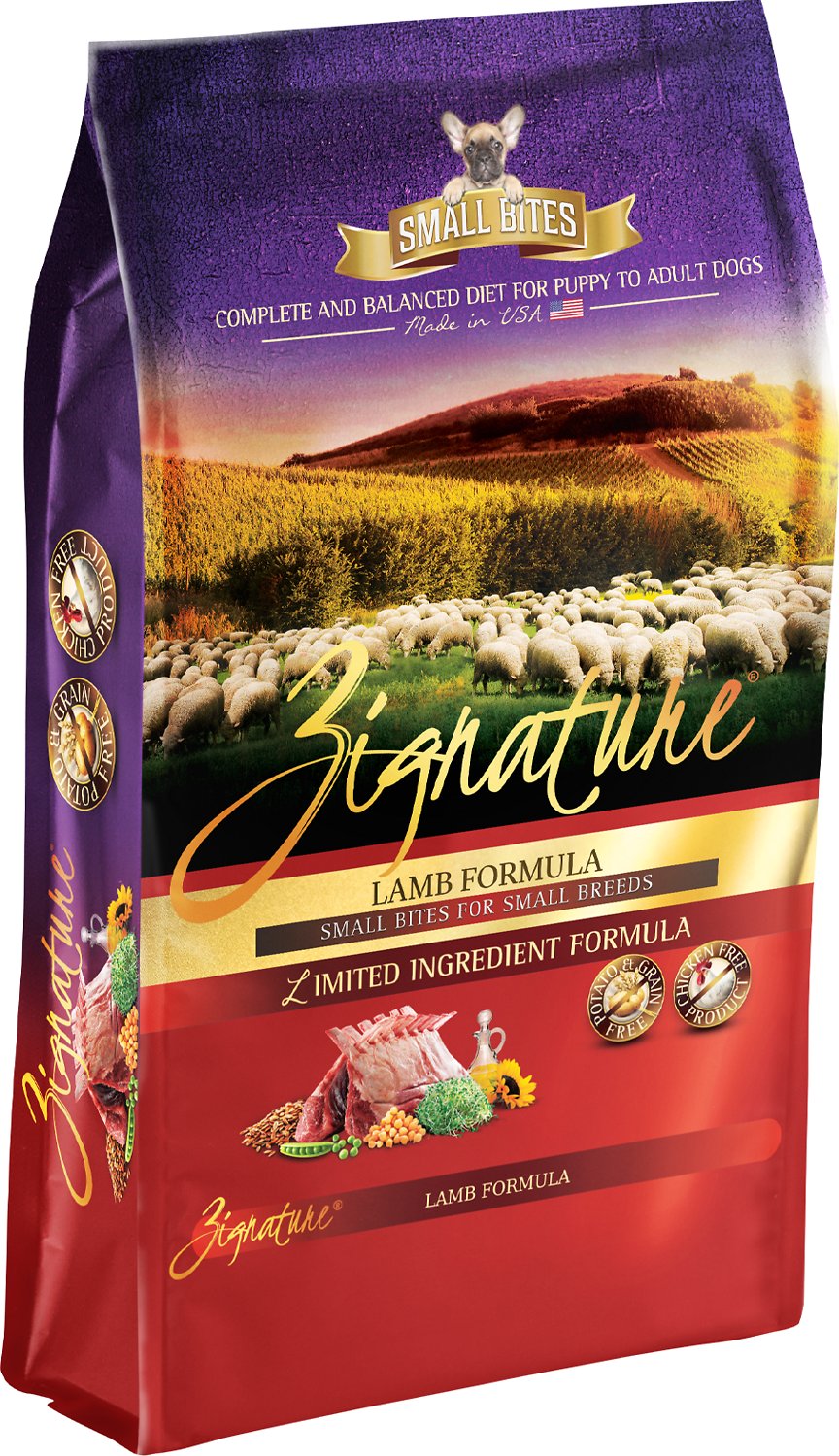 Zignature Lamb Formula Small Bites Grain Free Dry Dog Food