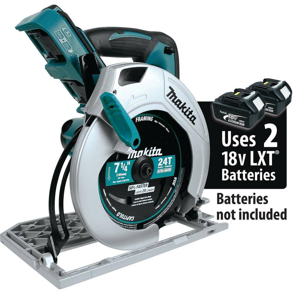 Makita 18V X2 LXT Lithium-Ion (36V) Cordless 7-14 in. Circular Saw (Tool Only) XSH01Z