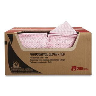 WYPALL 12.5 in. x 23.5 in. Foodservice Microfiber Cloth Red 200Carton KCC51639