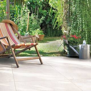 Corso Italia Alpe White 24 in. x 24 in. x 0.75 in. Porcelain Paver 610010002206