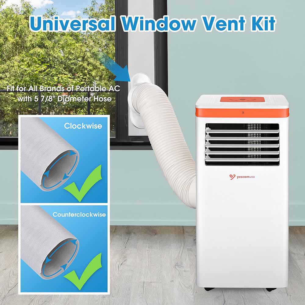 Yescom Window Vent Kit for Portable AC 5 7/8