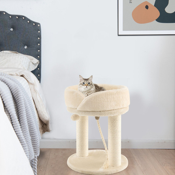 Costway 83460915 Cat Climbing Tree with Plush Perc...