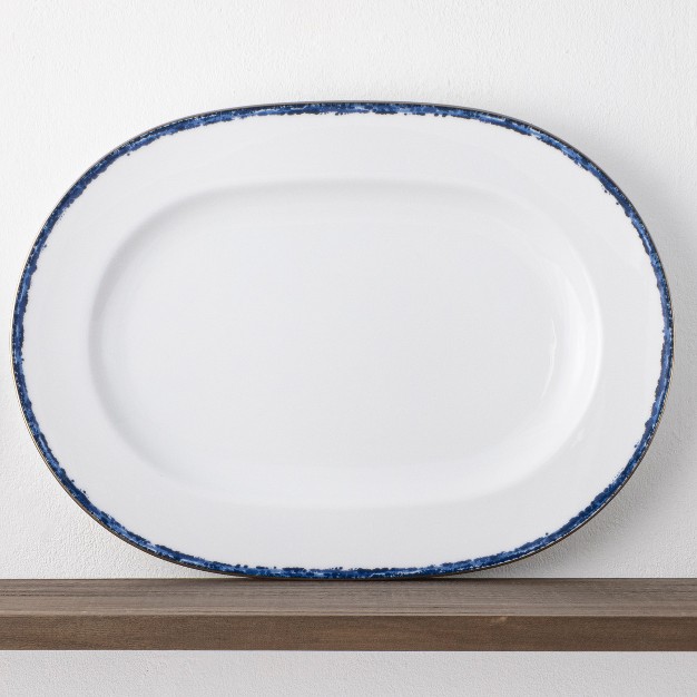 Noritake Rill Oval Large Serving Platter