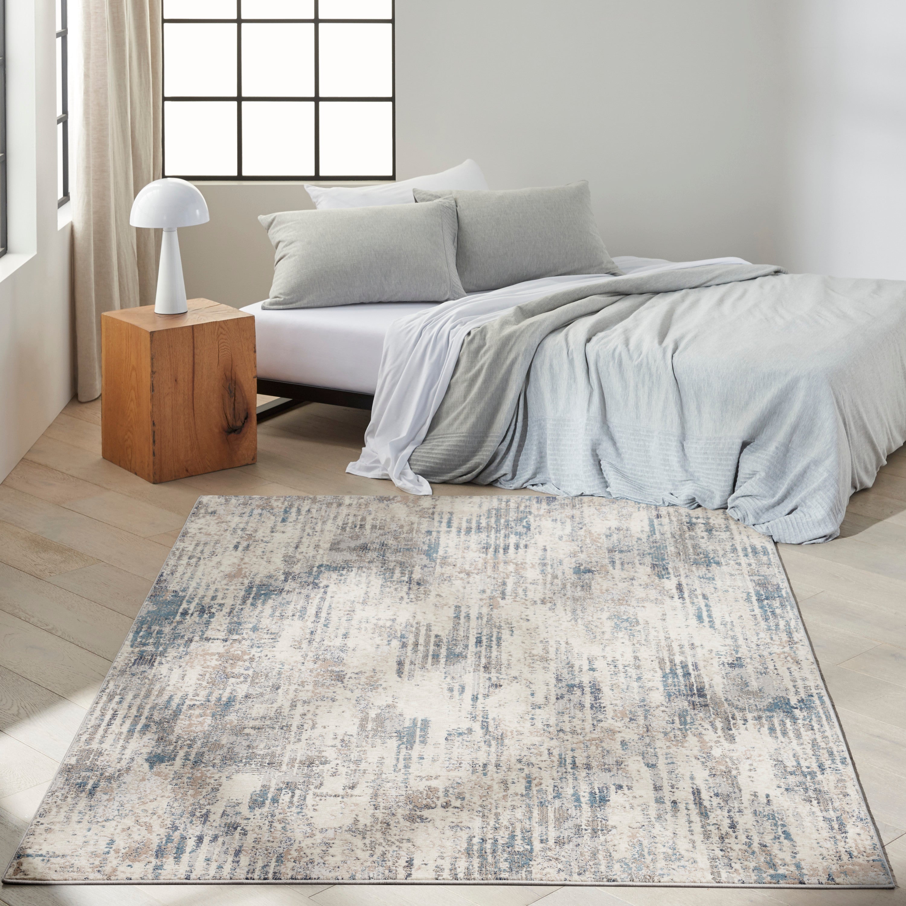 Infinity Ivory/Grey/Blue Rug