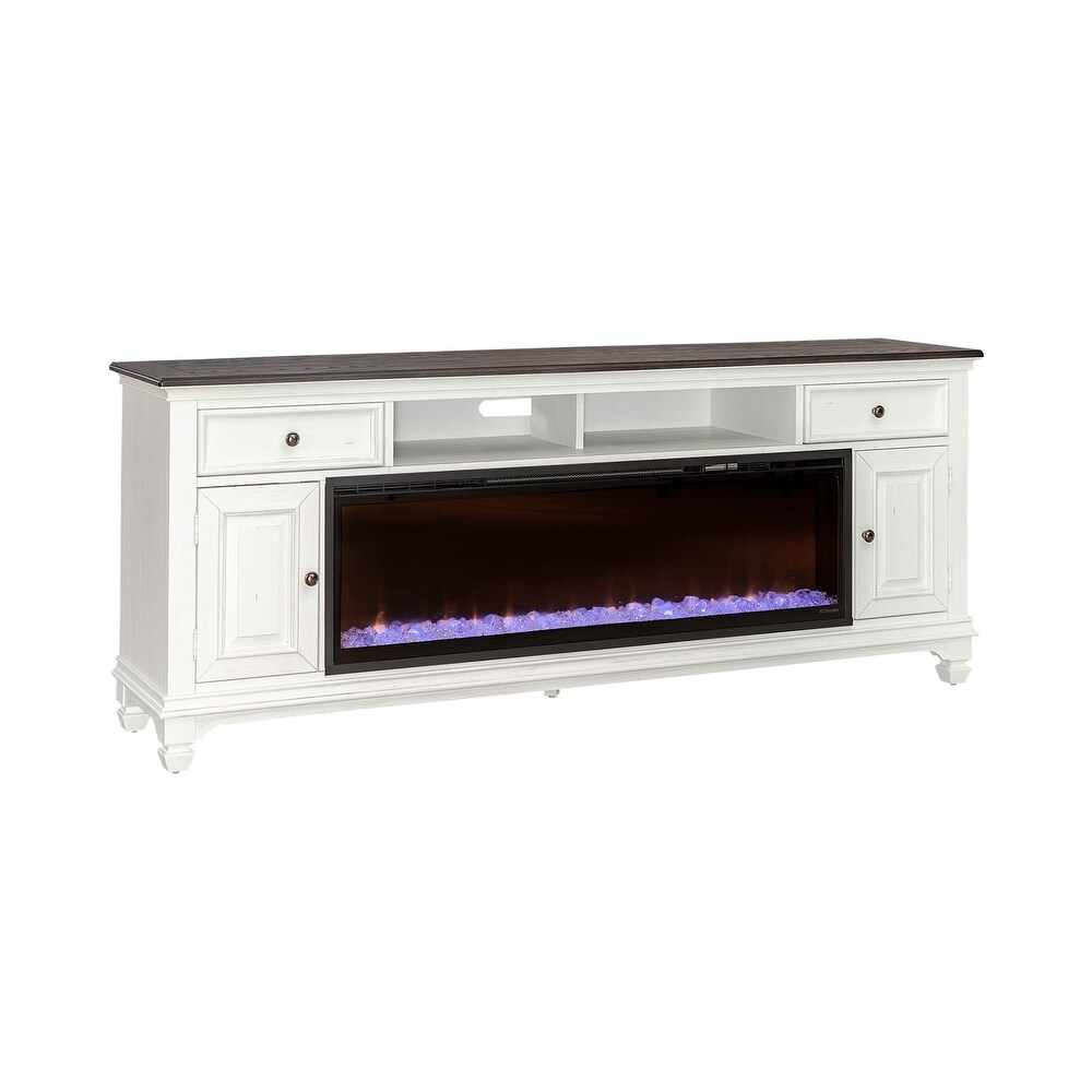 yson Park 80 Inch Console with Firebox