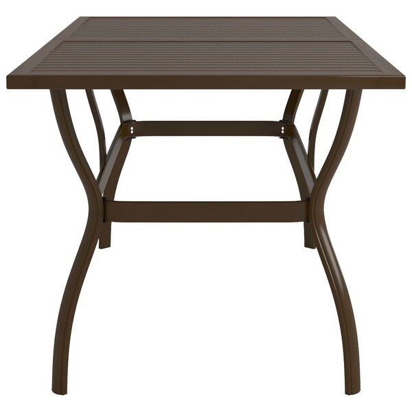 vidaXL Patio Table Brown 55.1