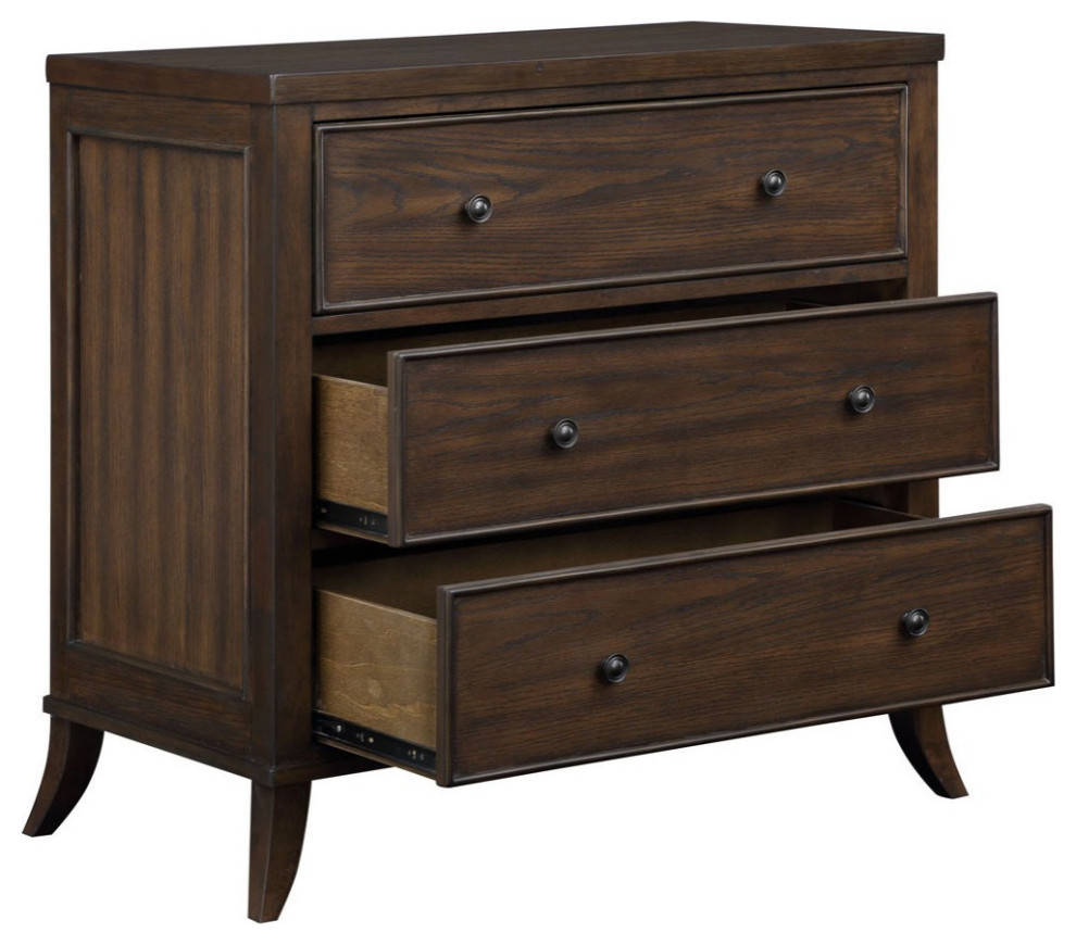 Noel 3 Drawer Chest   Transitional   Accent Chests And Cabinets   by AED Luxury Home Decor  Houzz