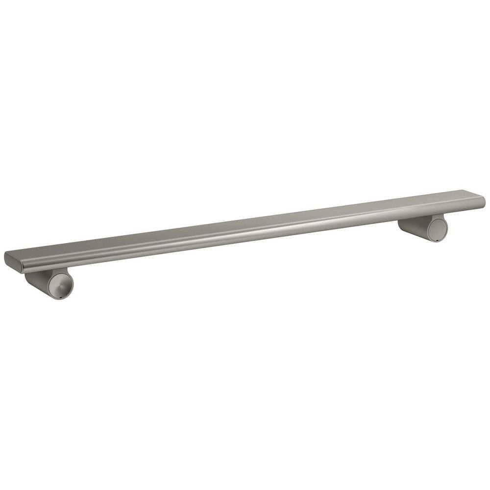 KOHLER Choreograph 24 in. Shower Barre in Anodized Brushed Nickel K-97625-BNK