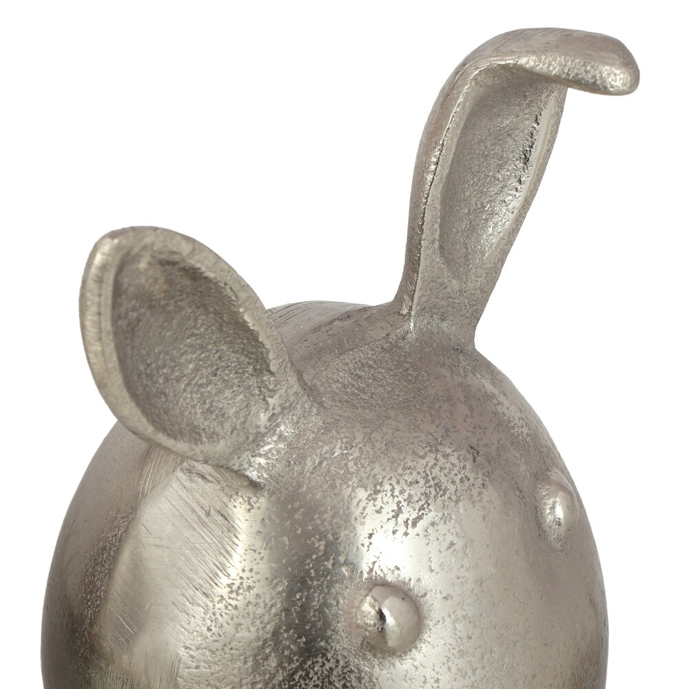 Derwent Indoor Aluminum Handcrafted Bunny Figurines by Christopher Knight Home   3.25\