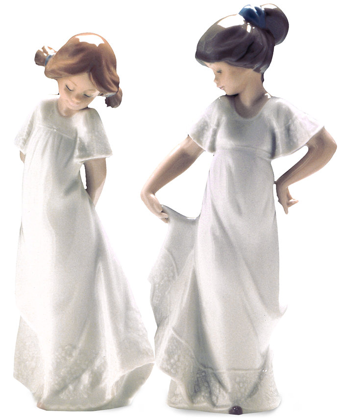 Nao by Lladro How Pretty and How Shy Collectible Figurines