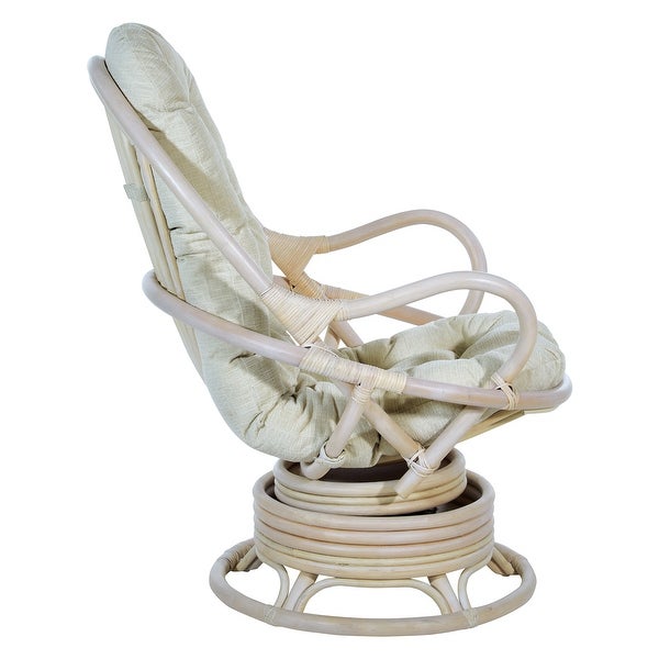 Rattan Swivel Rocker Chair