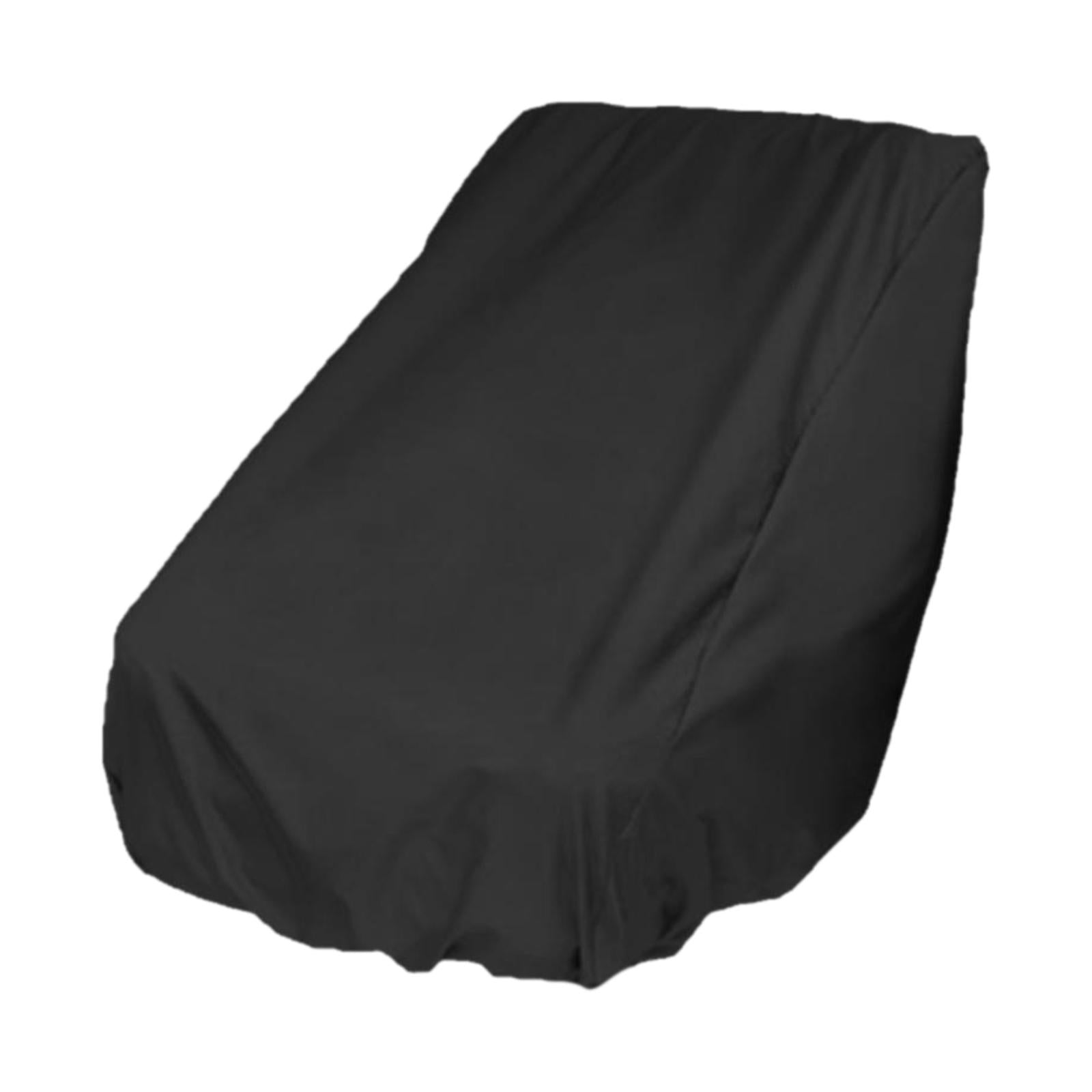 Boat Seat Cover Outdoor Yacht Waterproof Elastic Hem Protection Black