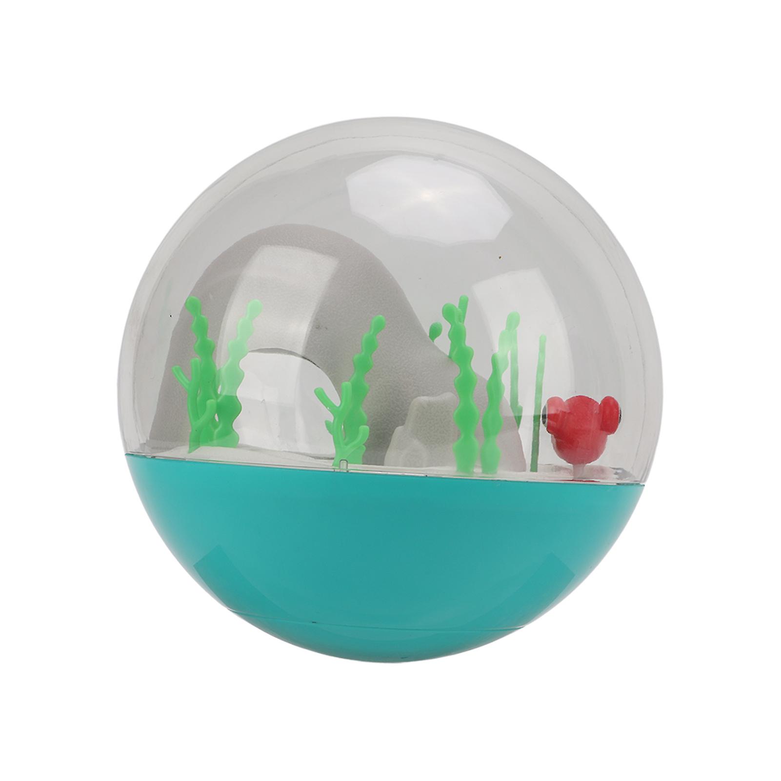 Cat Ocean Ball Toy Fish Rotation Chasing Interactive Electric Cat Ocean Ball For Catsacid Blue