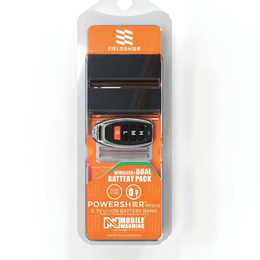 Mobile Warming 3.7V Powersheer Sock Battery with Remote and Cable ;