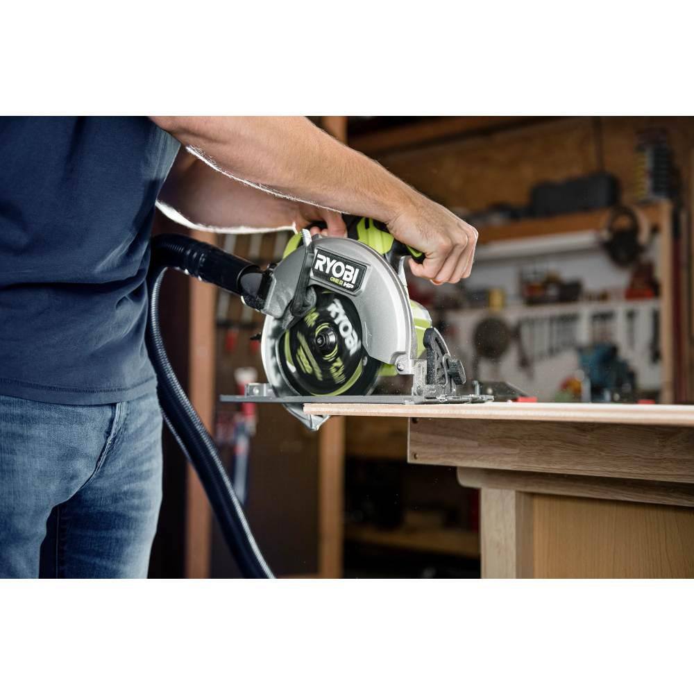 RYOBI ONE+ HP 18V Brushless Cordless 7-14 in. Circular Saw Kit with 4.0 Ah HIGH PERFORMANCE Battery and Charger PBLCS300K1