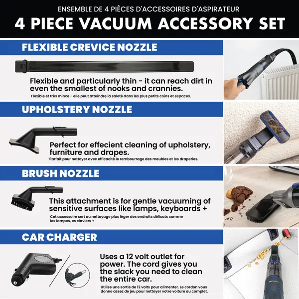 As Seen On TV Ruvio Pro Vacuum 4-Piece Accessory Kit