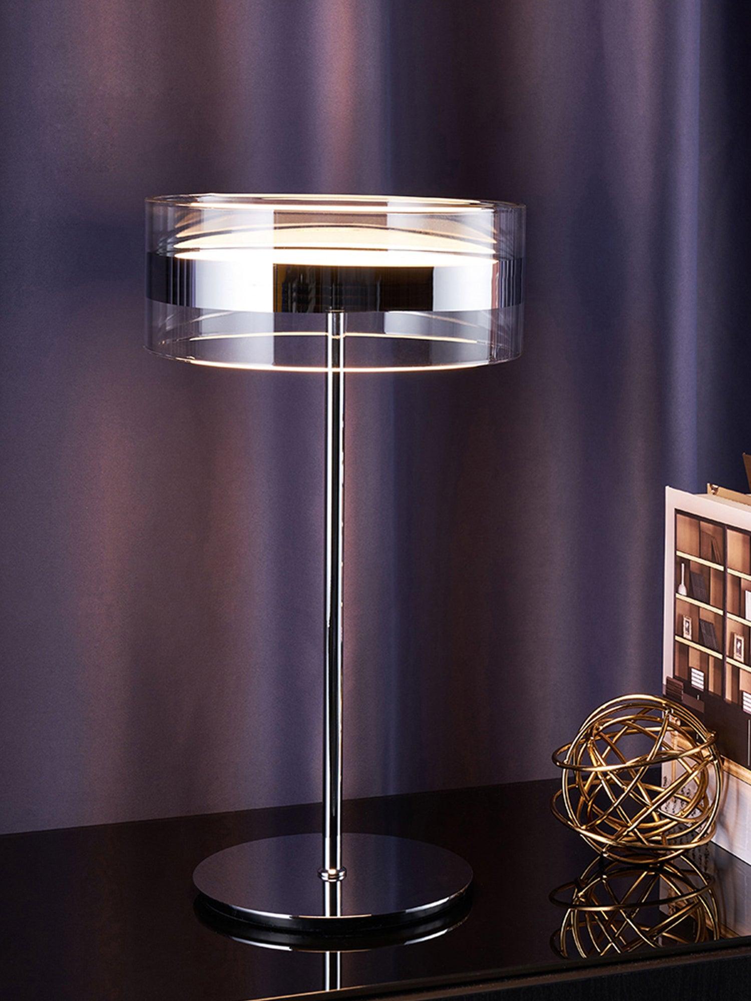 Impex Florina Chrome Table Lamp