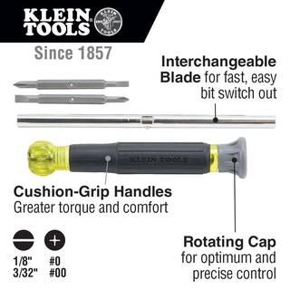 Klein Tools Multi-Bit Screwdriver and Mini Ratchet Tool Set (3-Piece) 85515