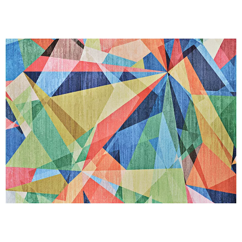 Couristan Rainbow Retro Multicolor Area Rug