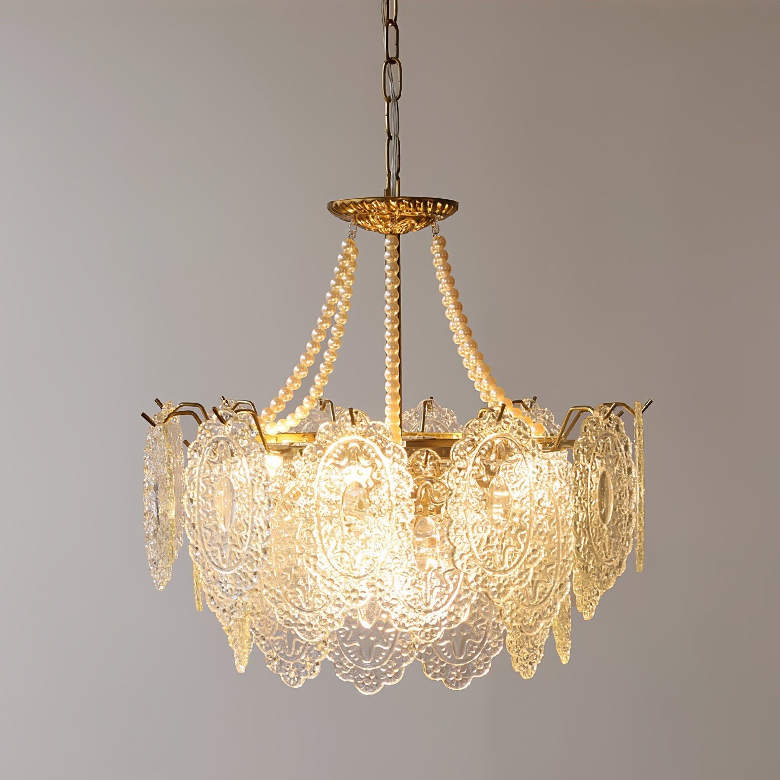 Pearls Glass Chandelier