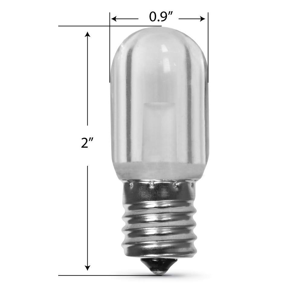 Feit Electric 15-Watt Equivalent T7 Clear Glass Intermediate E17 Base Appliance LED Light Bulb Warm White 3000K BPT7NSULED