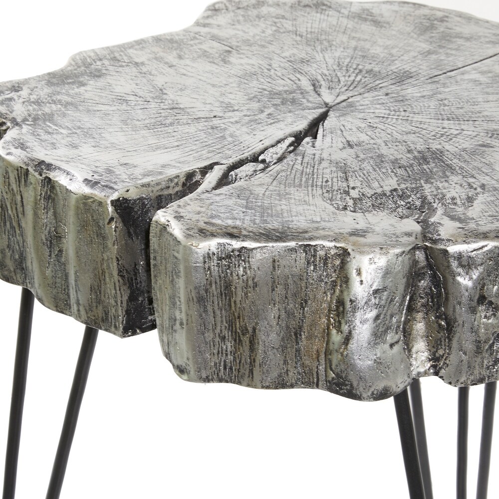 Polystone Modern Accent Table 26 x 19 x 19