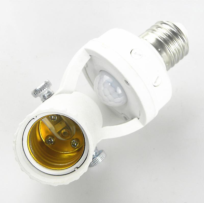 Motion Sensor Light Socket， E27 Screw Bulb Adapter(dimmable)