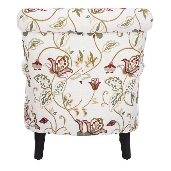 SAFAVIEH Gramercy Red/Ivory Floral Club Chair