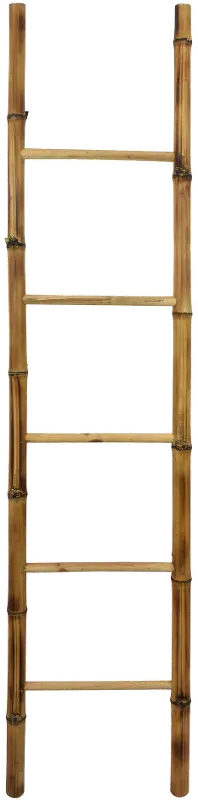 72 Inch Bamboo Brown Dcor Ladder