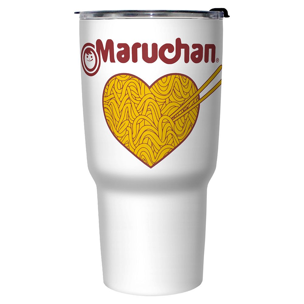 Noodles Heart Filled Stainless Steel Travel Mug